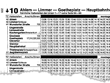Fahrplanbuch Hannover